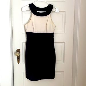 Black and white cocktail mini dress by Twenty One (Forever 21)